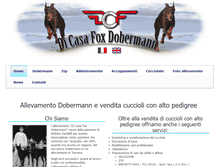Tablet Screenshot of dicasafoxdobermann.com